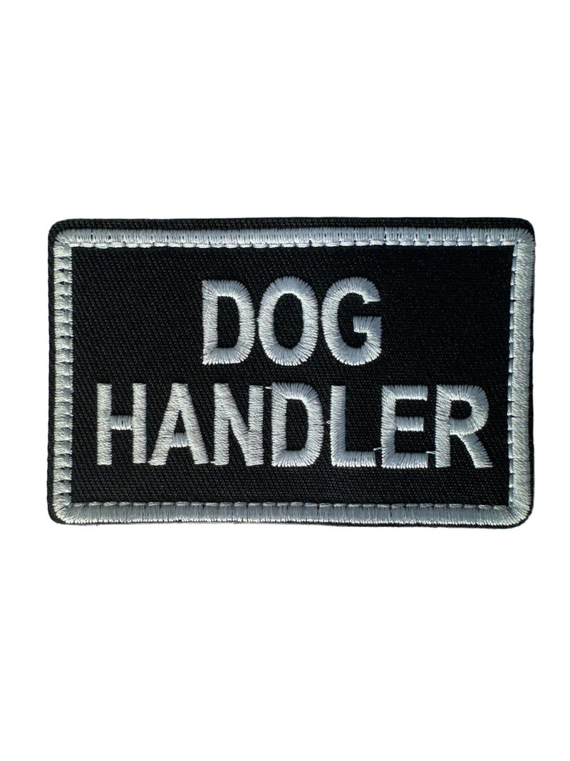 Dog Handler Embroidered Patch with Velcro backing