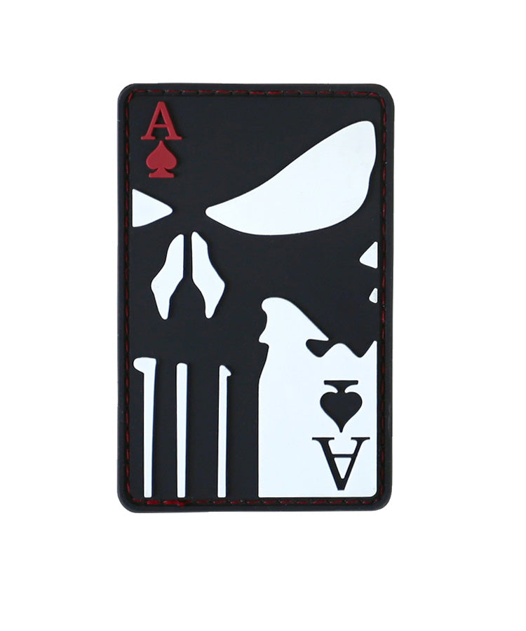 "Ace Of Spades Punisher" PVC Morale Patch with Velcro backing