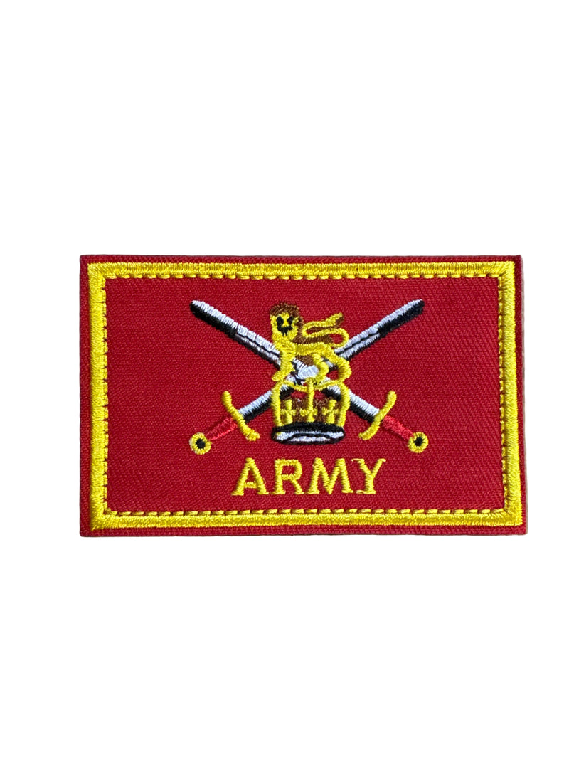 British Army Embroidered Patch with Velcro backing