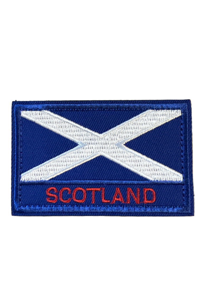 Scotland Flag Embroidered Patch with Velcro backing