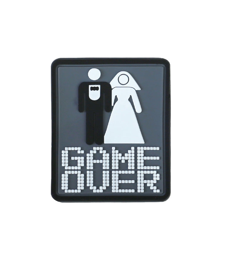 "Game Over" PVC Morale Patch with Velcro backing