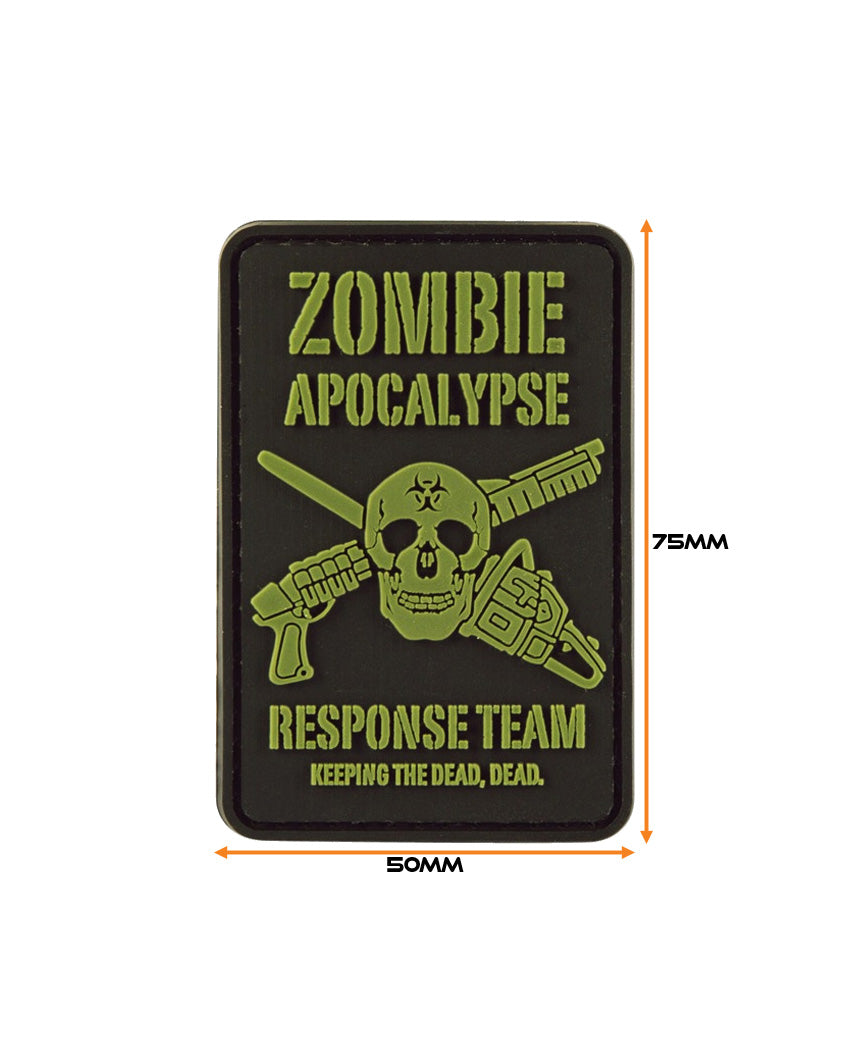 "Zombie Apocalypse Response Team" PVC Morale Patch with Velcro backing