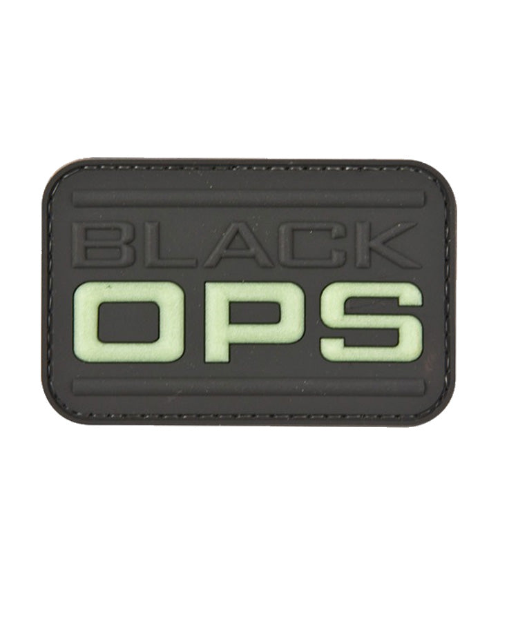 "Black Ops" PVC Morale Patch with Velcro backing