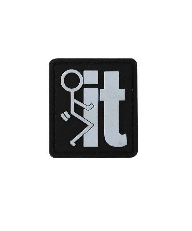 "F**k It" PVC Morale Patch with Velcro backing