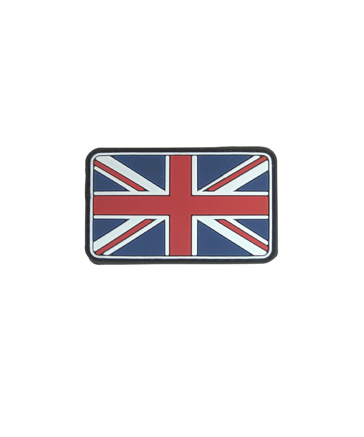 Mini Union Jack Flag PVC Morale Patch with Velcro backing