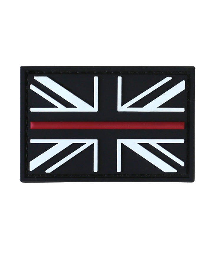 "Thin Red Line" PVC Morale Patch with Velcro backing